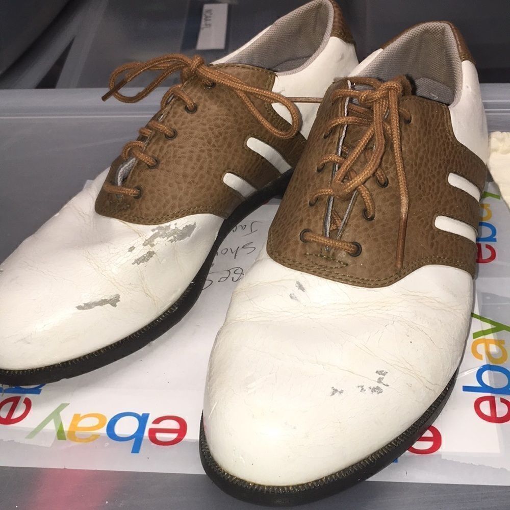 Adidas worn saddle shoes men’s golf cleats-8.5